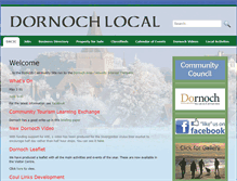 Tablet Screenshot of dornoch.org.uk